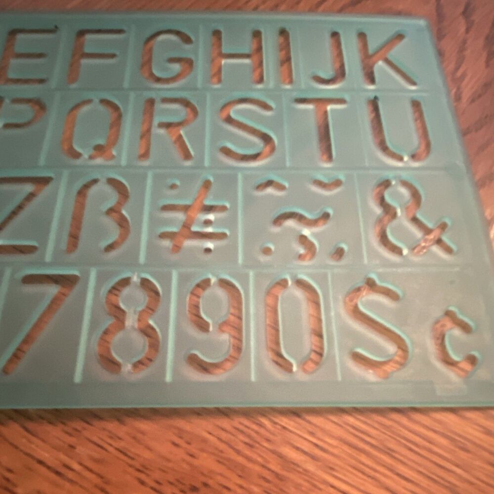 Stencil Craft Design Patterns- Numbers Letters - Picture 5 of 5